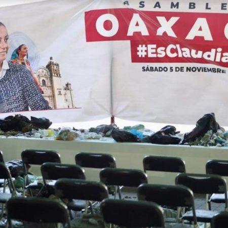Trabajadores de limpia en Oaxaca “revientan” evento a favor de Sheinbaum – El Occidental