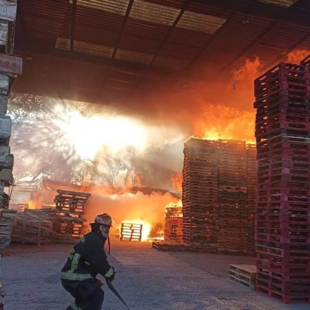 Fuego consume fábrica de tarimas; es la segunda que se incendia en esta semana – El Occidental